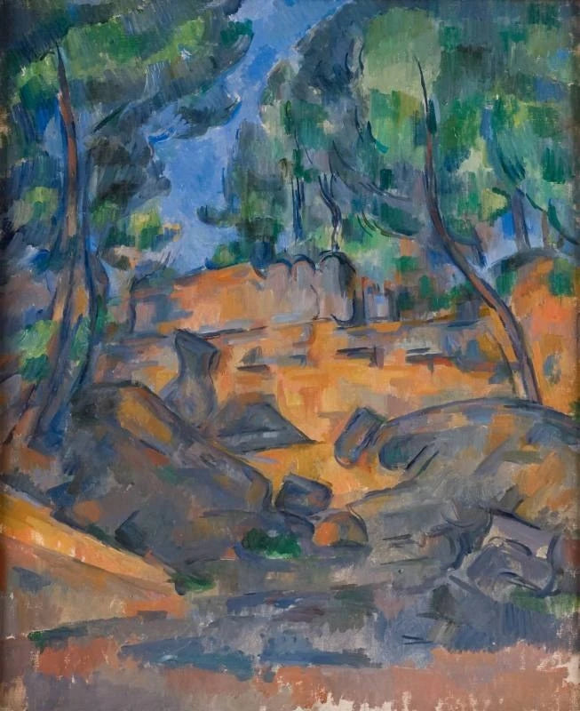 Alberi e rocce - Paul Cézanne