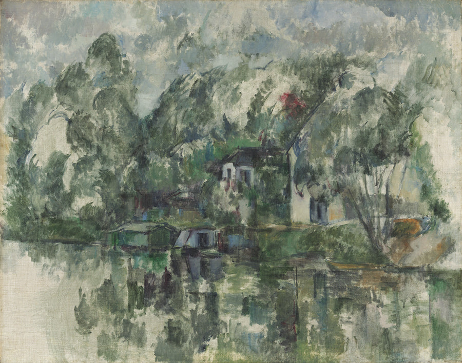 Sulla riva dell'acqua - Paul Cézanne