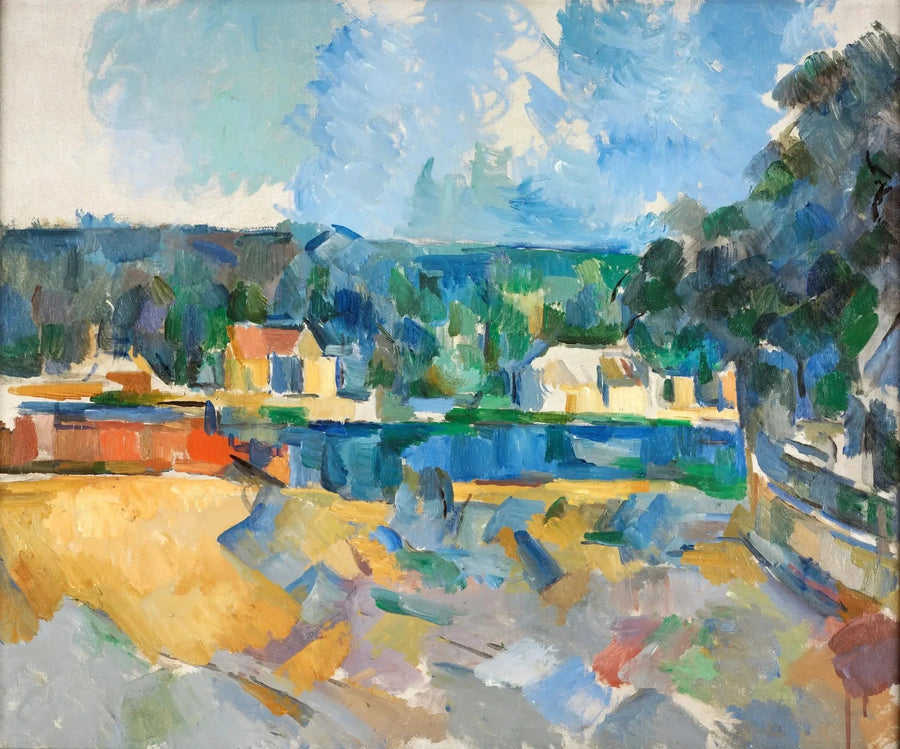 Sulla riva di un fiume - Paul Cézanne