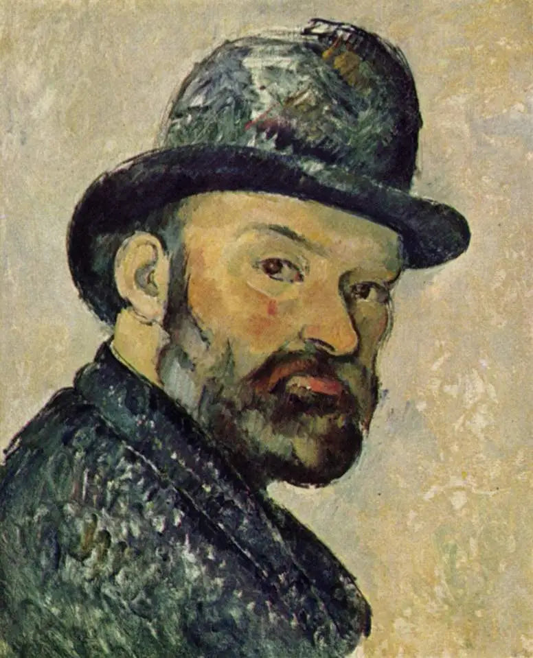 Cézanne con il cappello a bombetta, schizzo - Paul Cézanne