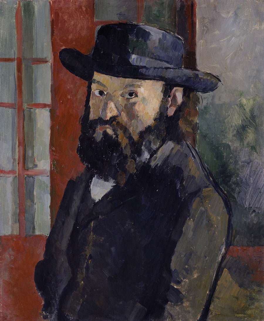 Ritratto dell'artista con cappello a tesa larga - Paul Cézanne