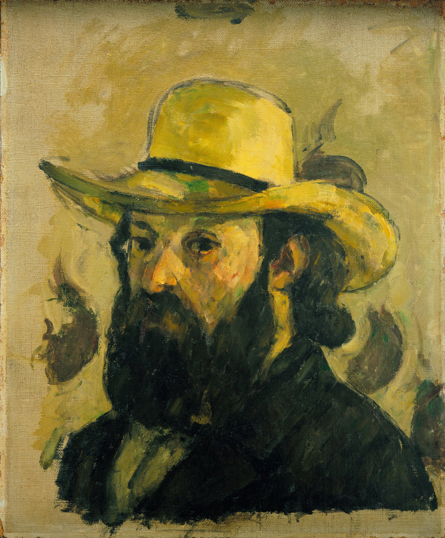 Ritratto dell'artista con cappello di paglia - Paul Cézanne