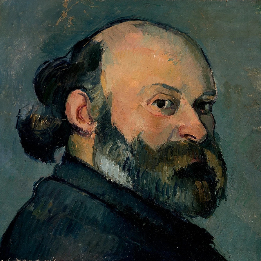 Ritratto dell'artista che guarda oltre la spalla - Paul Cézanne