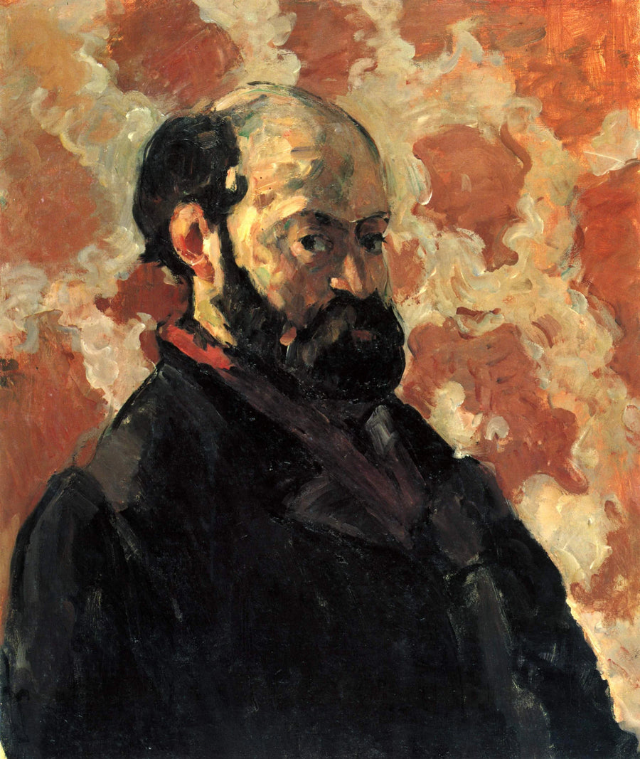 Ritratto dell'artista su sfondo rosa - Paul Cézanne