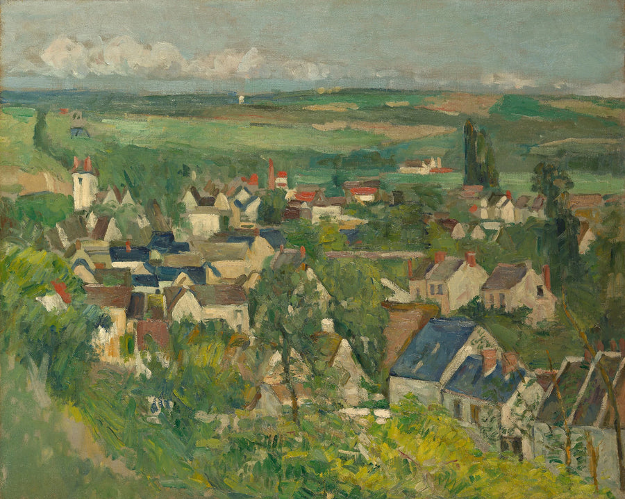 Vista panoramica di Auvers-sur-Oise - Paul Cézanne