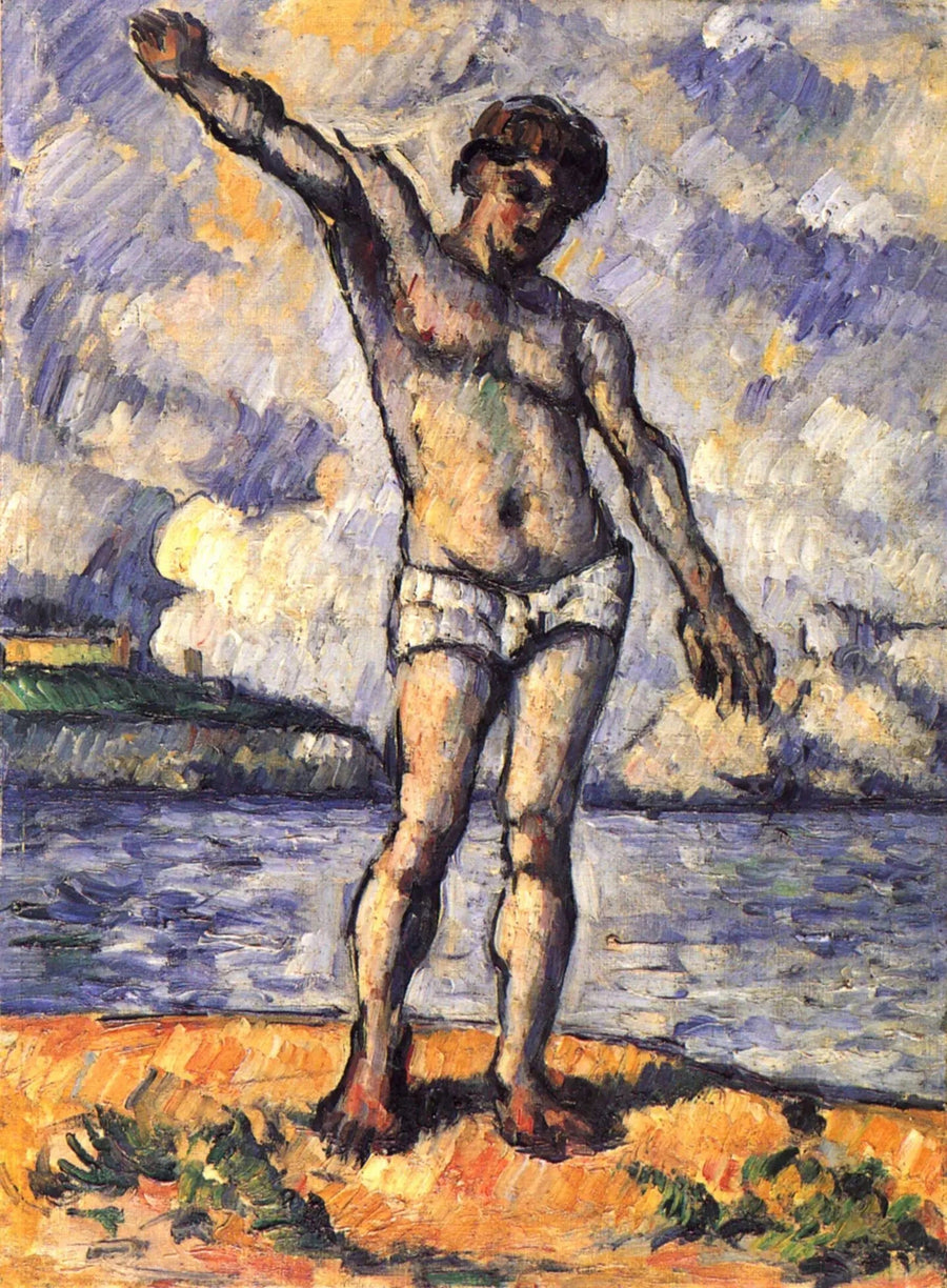 Nuotatore con le braccia aperte - Paul Cézanne