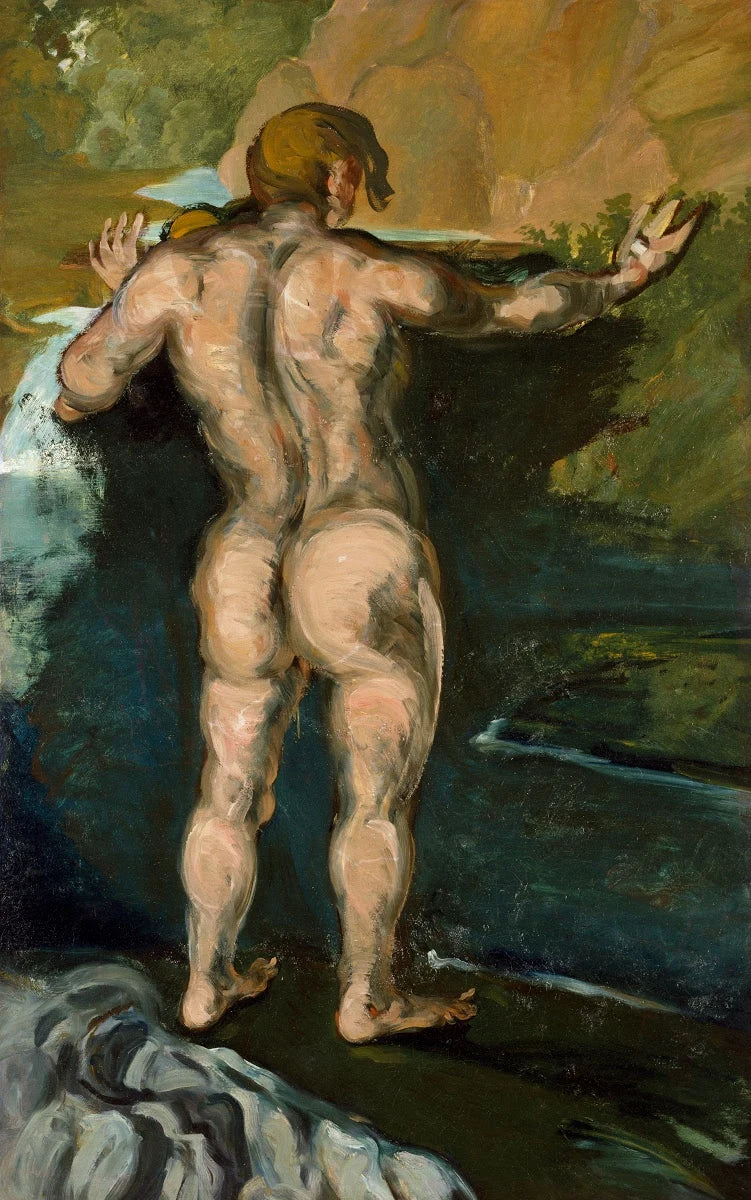 Il Bagnante alla roccia - Paul Cézanne