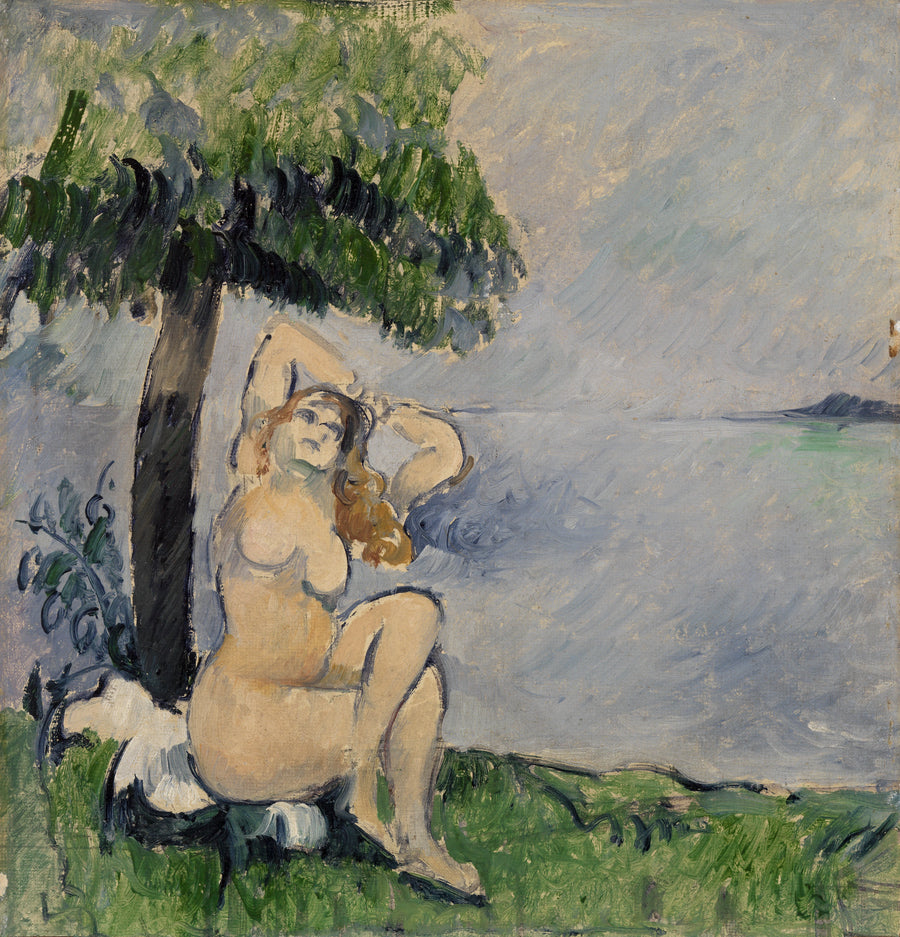 Bagnante al bordo del mare - Paul Cézanne