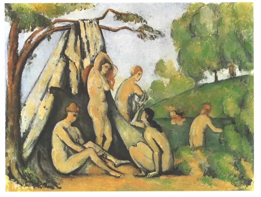 Bagnanti davanti alla tenda - Paul Cézanne
