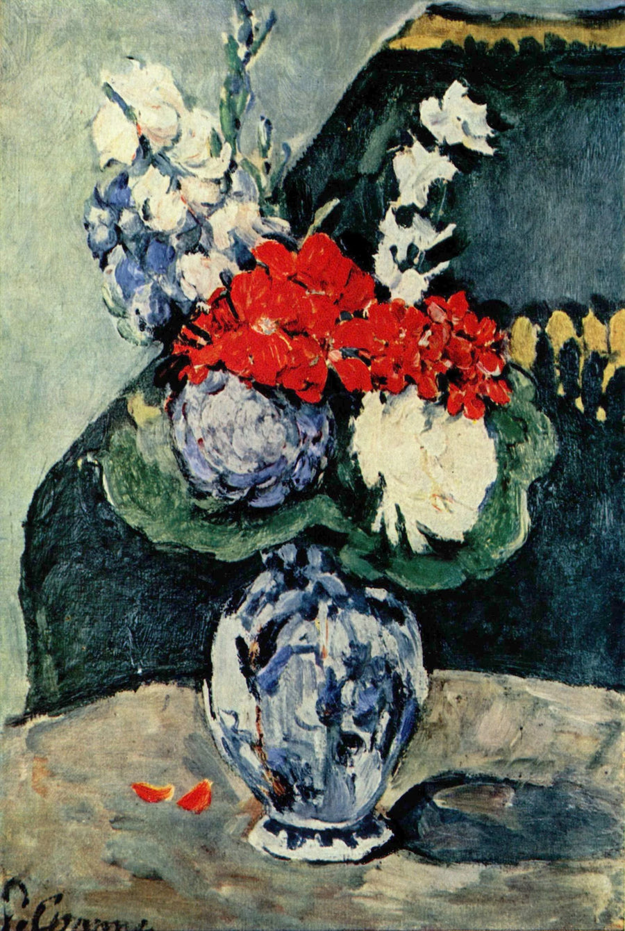 Bouquet a piccolo Delft - Paul Cézanne