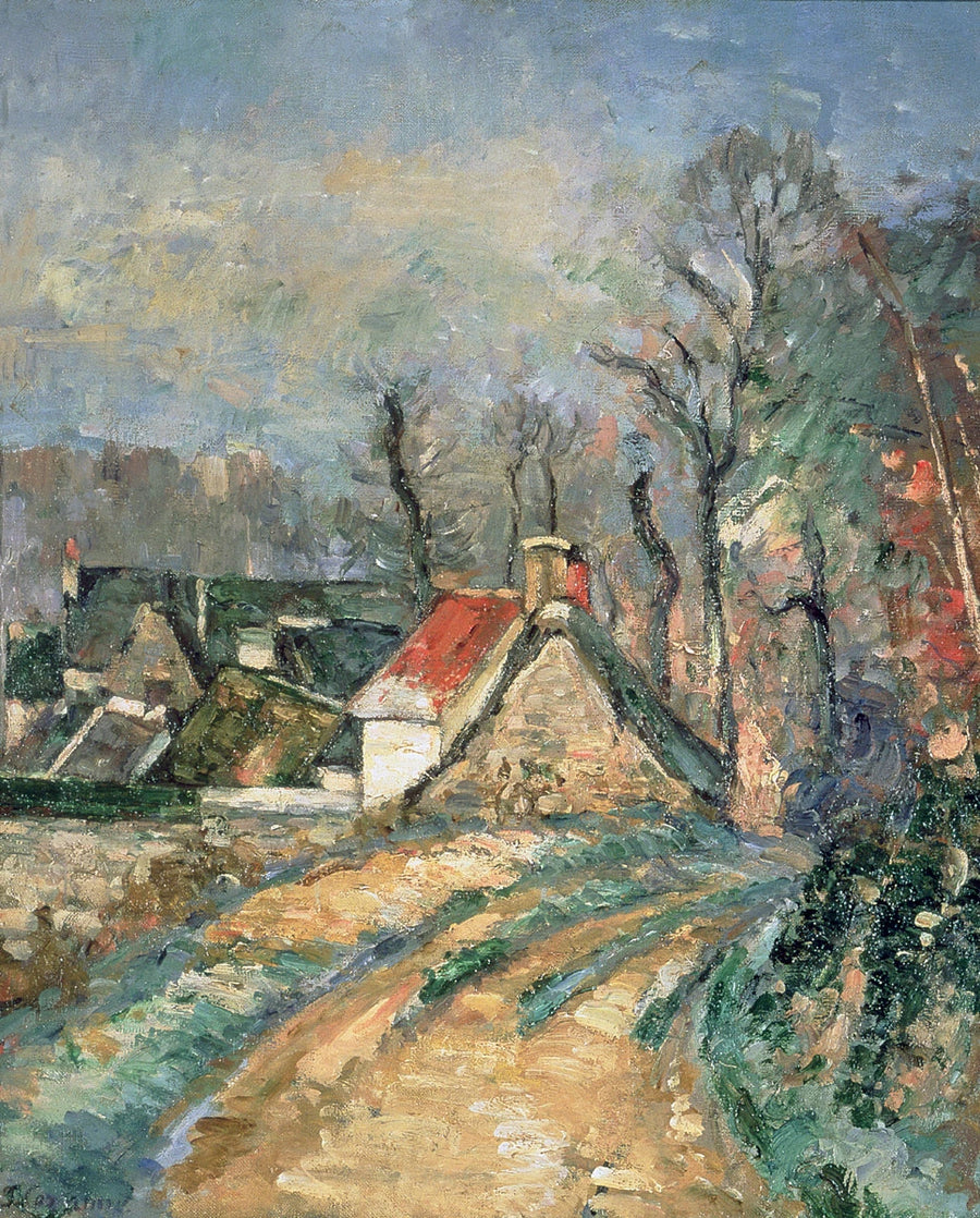 Capanne a Auvers-sur-Oise in inverno - Paul Cézanne