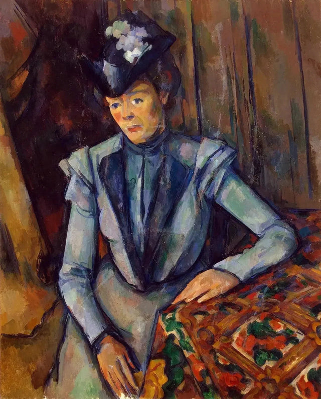 La signora in blu, 1900-1904-- Paul Cézanne