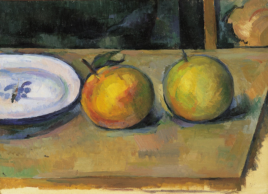 Due mele su un tavolo - Paul Cézanne
