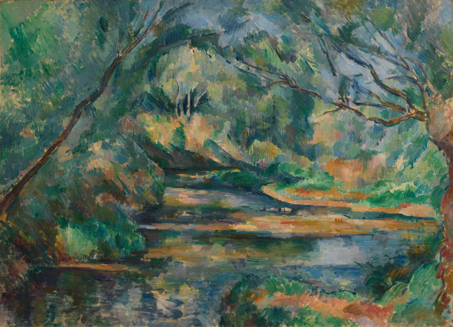 Acqua corrente nel sottobosco - Paul Cézanne