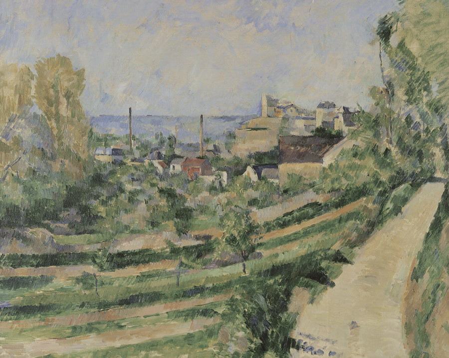L'Estaque, il villaggio e il mare - Paul Cézanne