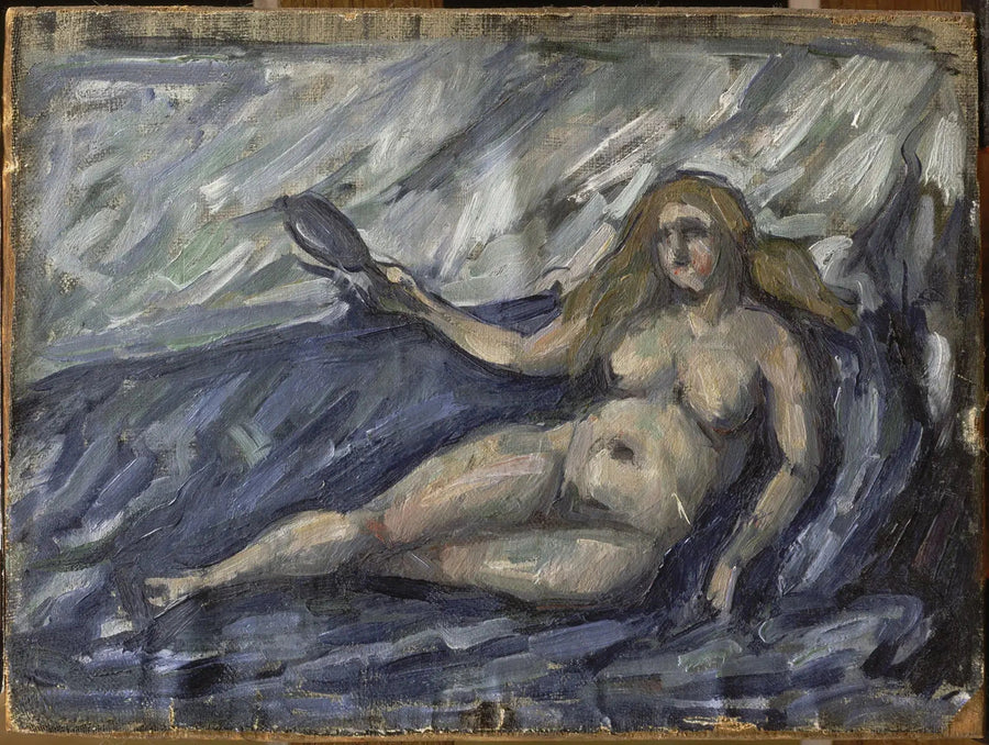 Donna allo specchio - Paul Cézanne