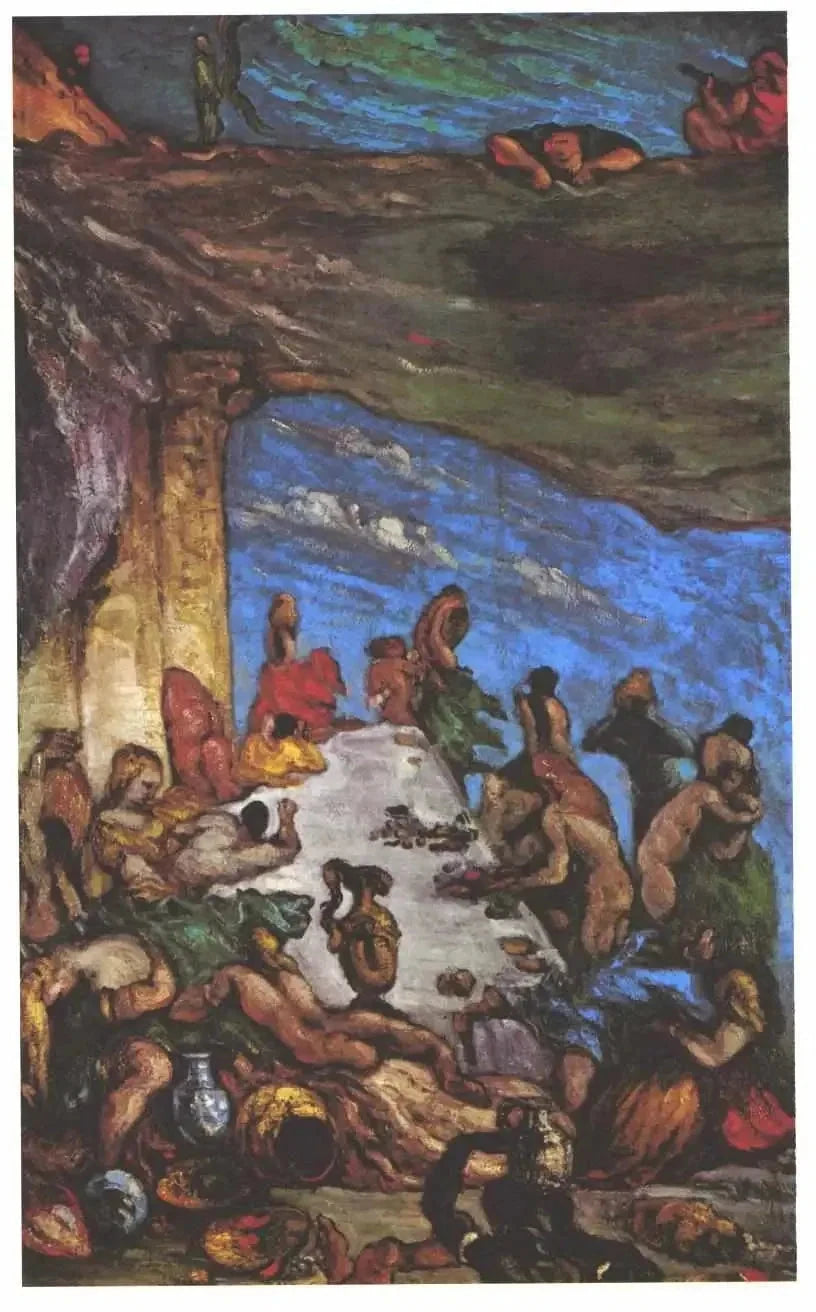Le Festin ou L’Orgie vers 1867 Paul Cézanne FWN 596 collection particulière – reproduction peinture à l’huile sur toile