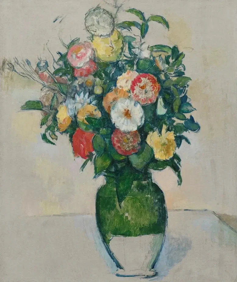 Fiori in un vaso di olive - Paul Cézanne