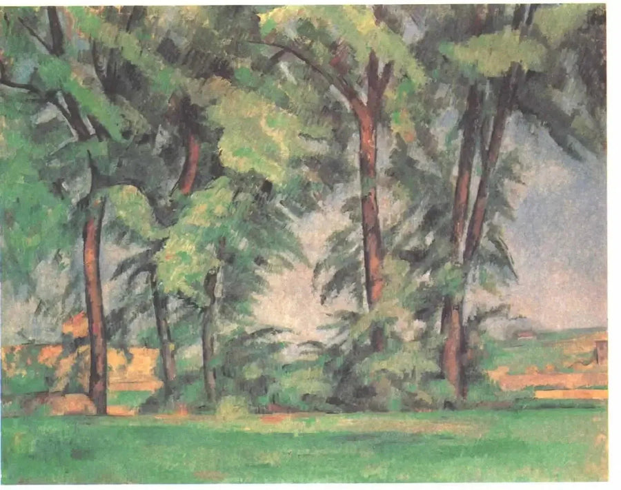 I grandi alberi al Jas de Bouffan - Paul Cézanne