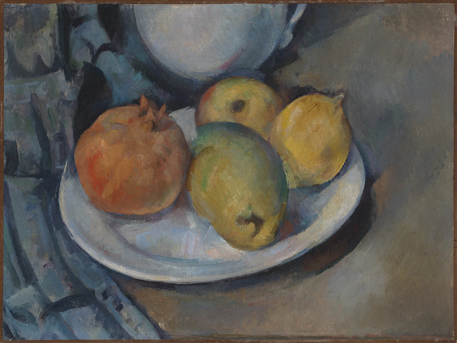 Melograno e pere in un piatto - Paul Cézanne