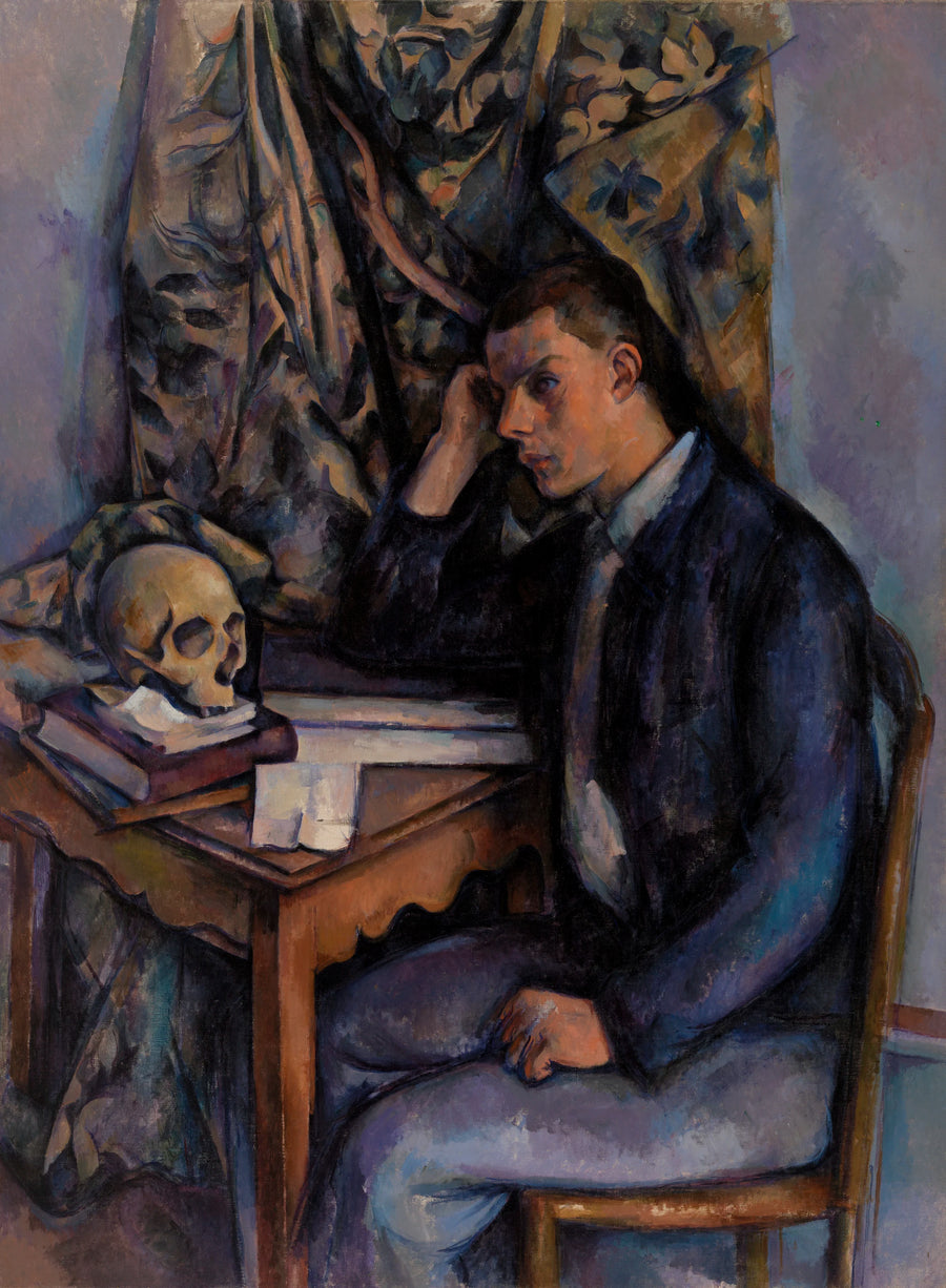 Giovane uomo con testa di morto - Paul Cézanne