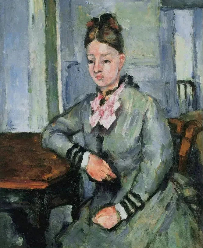 Madame Cézanne appoggiata - Paul Cézanne