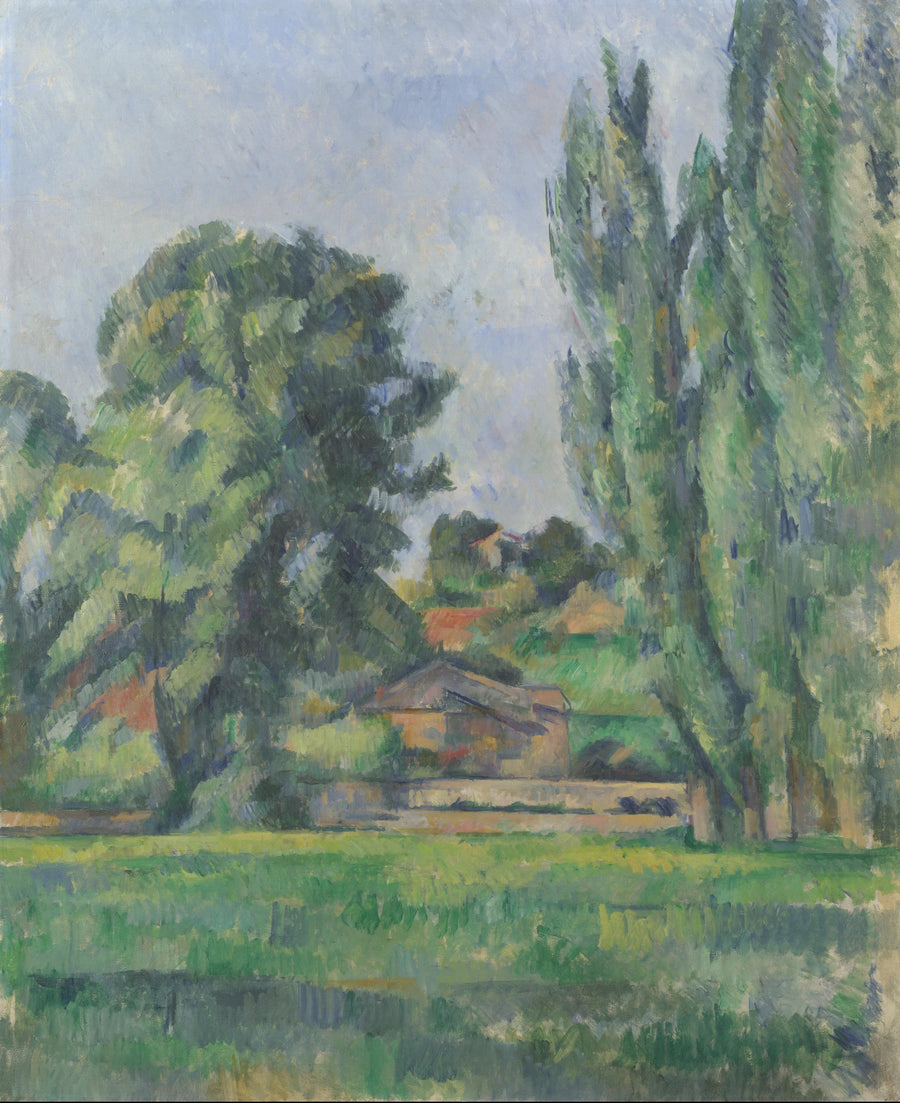 Paesaggio con pioppi - Paul Cézanne