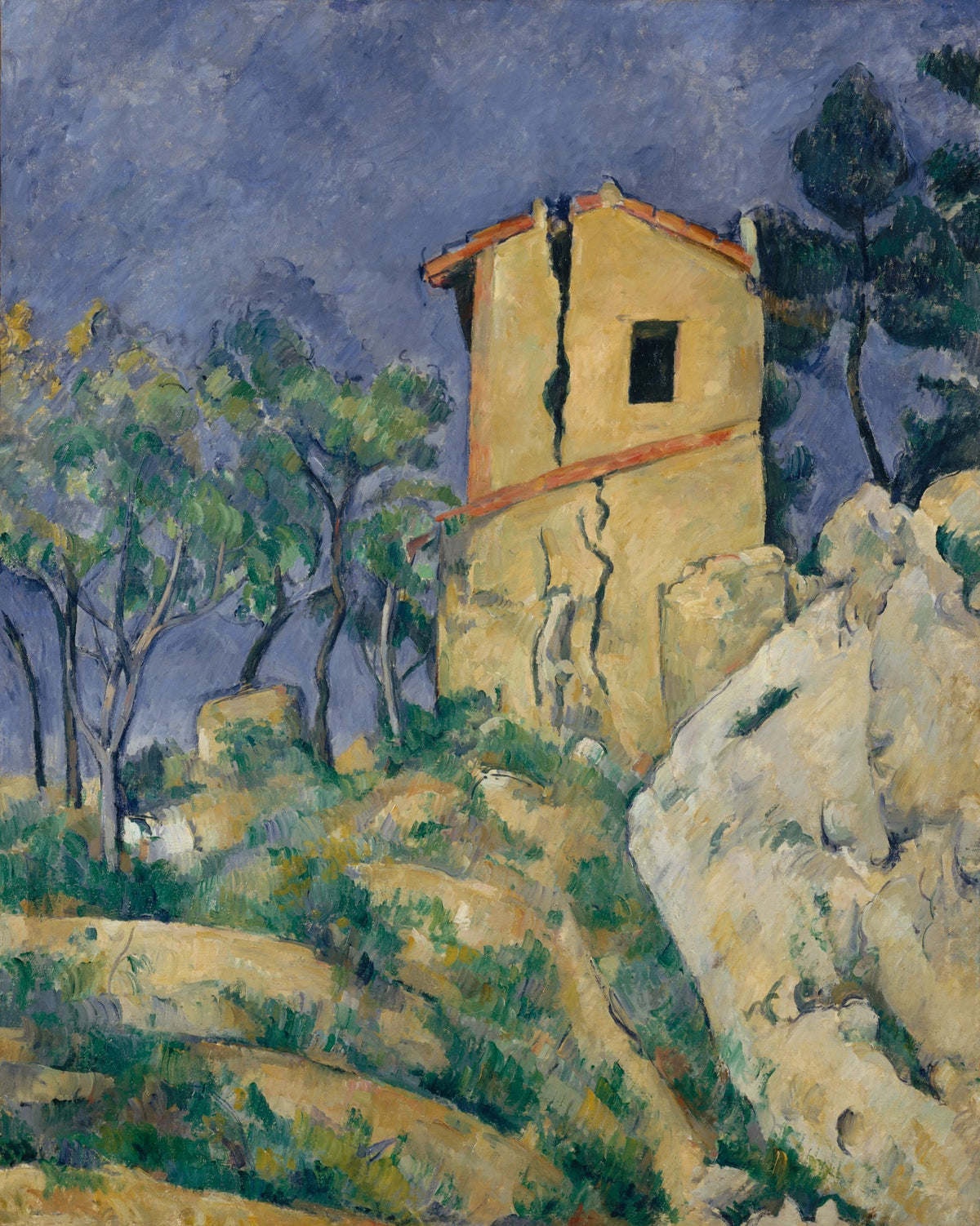 La casa spaccata, 1892 -1894 - Paul Cézanne