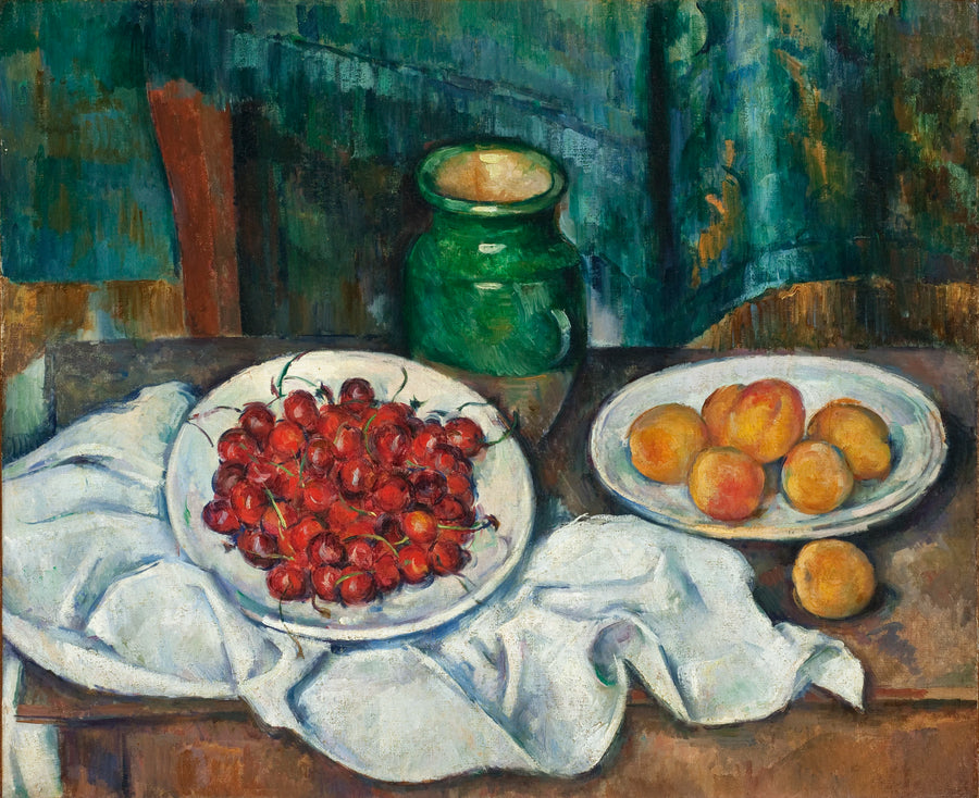 Natura morta con piatto di ciliegie - Paul Cézanne
