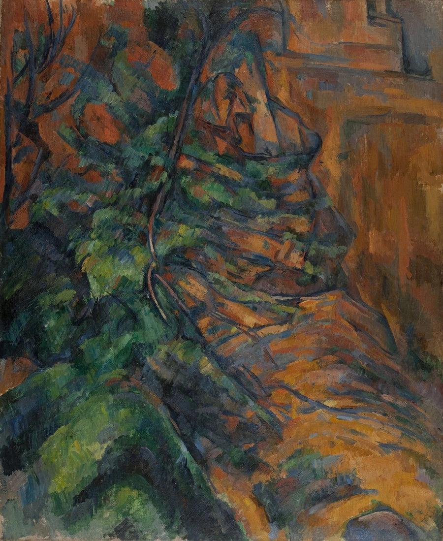 Rocce e rami a Bibémus - Paul Cézanne