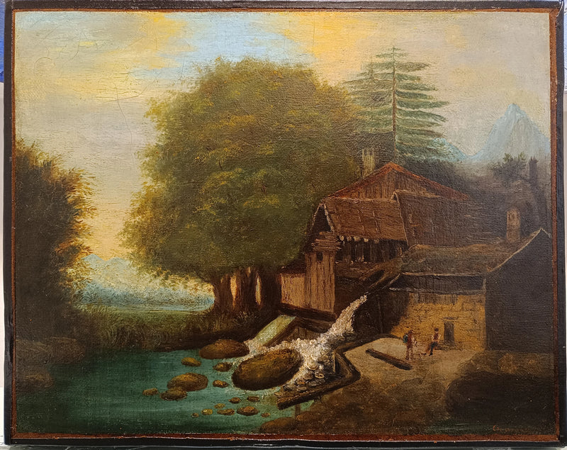 Paesaggio con mulino - Paul Cézanne
