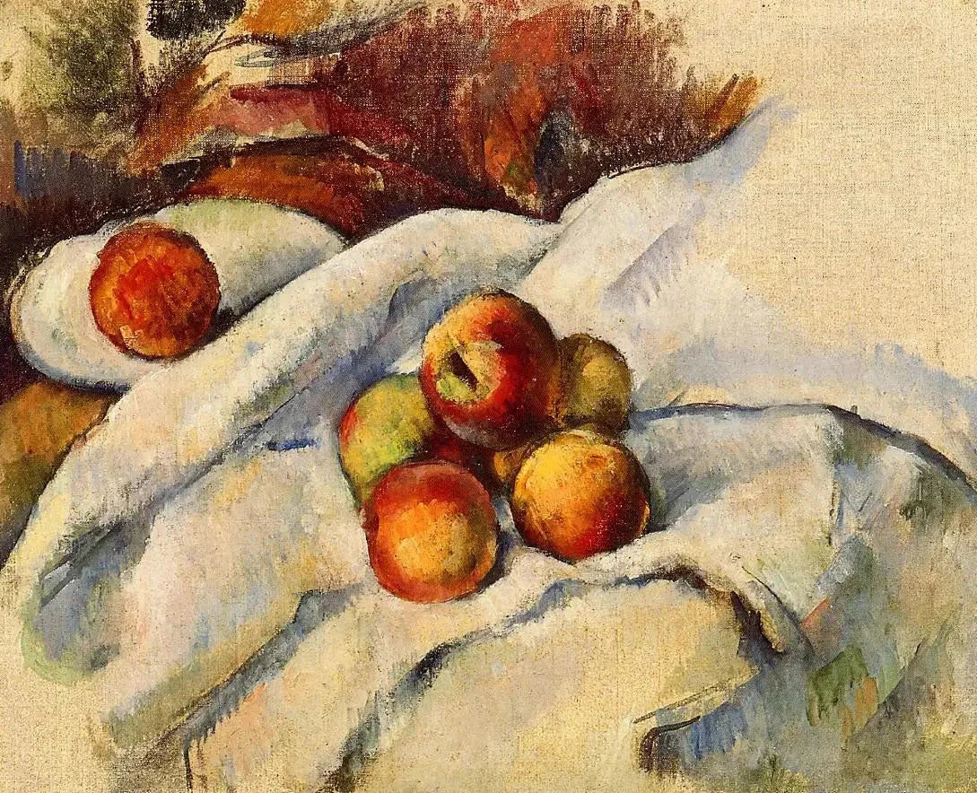 Pommes sur un linge vers 1885 Paul Cézanne FWN 804 – reproduction peinture à l’huile sur toile