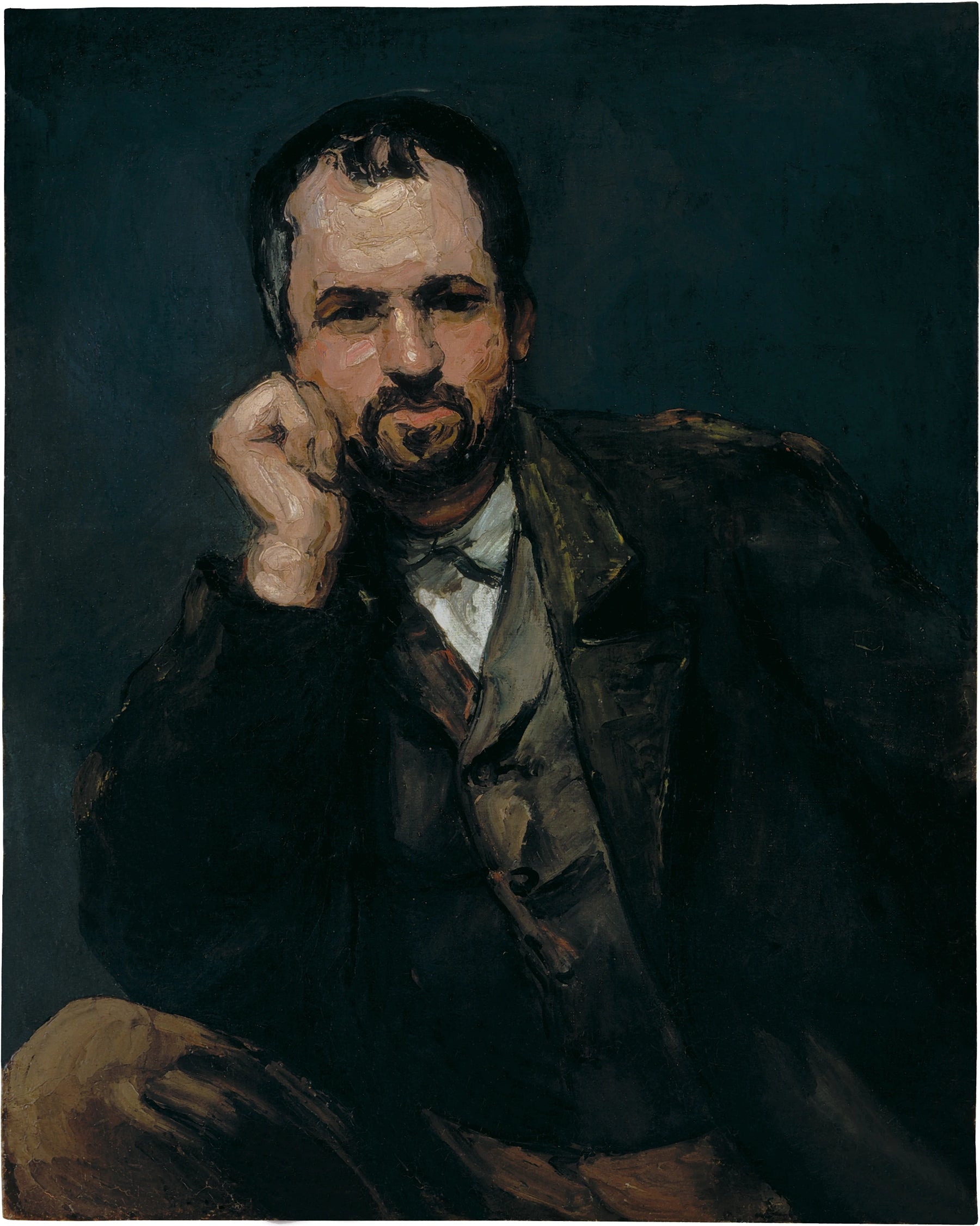 Portrait de Dominique Aubert, vers 1866, Paul Cézanne, collection Oskar Reinhart – reproduction peinture à l’huile sur toile