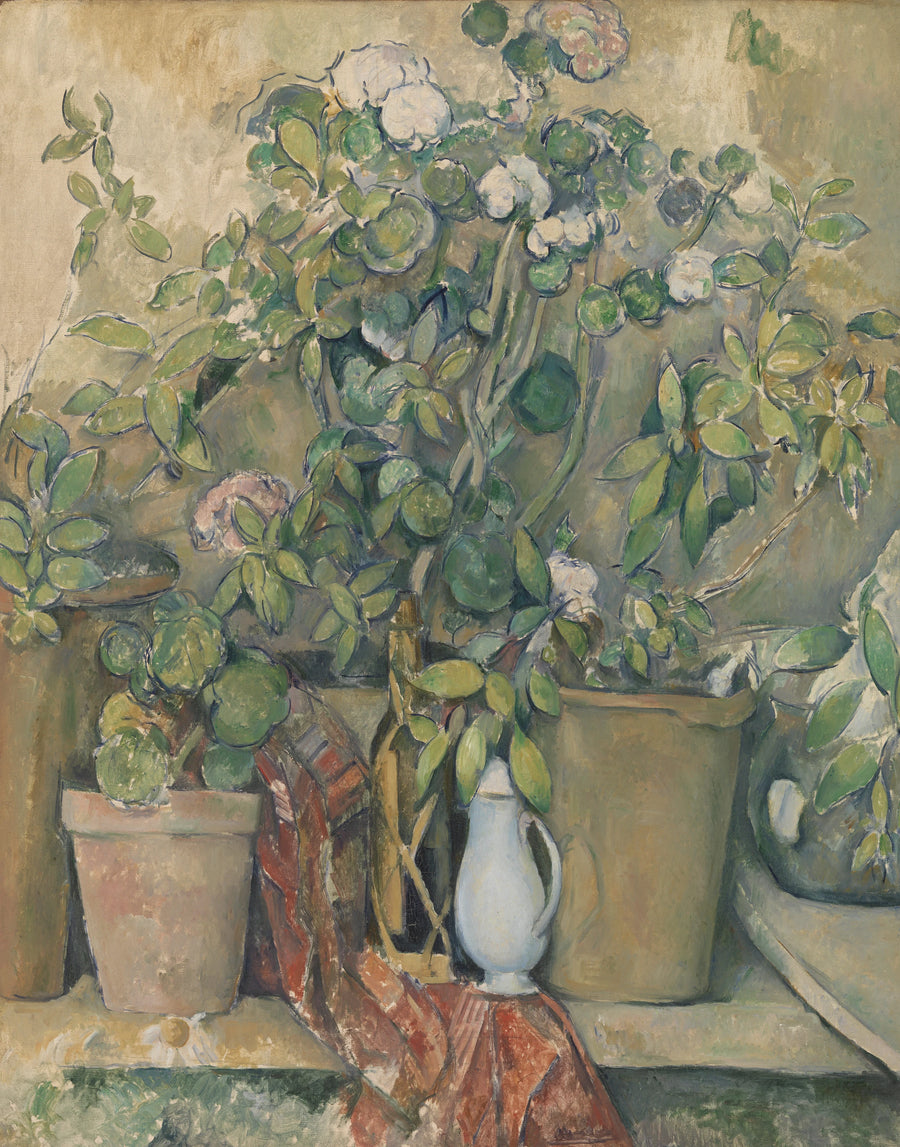Vasi in terracotta e fiori - Paul Cézanne
