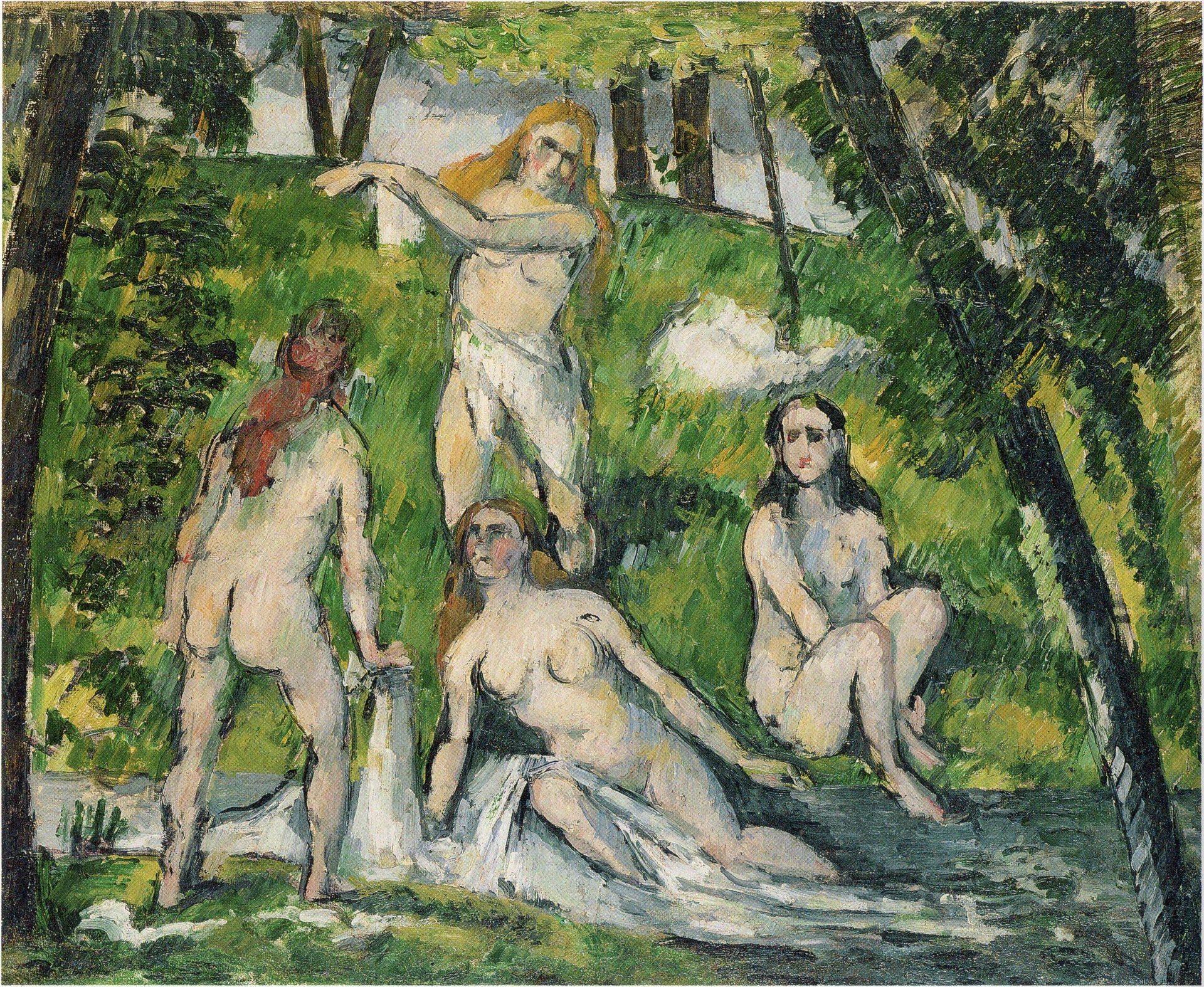 Quatre baigneuses 1877–1878 Paul Cézanne Pola Museum of Art – reproduction peinture à l’huile sur toile