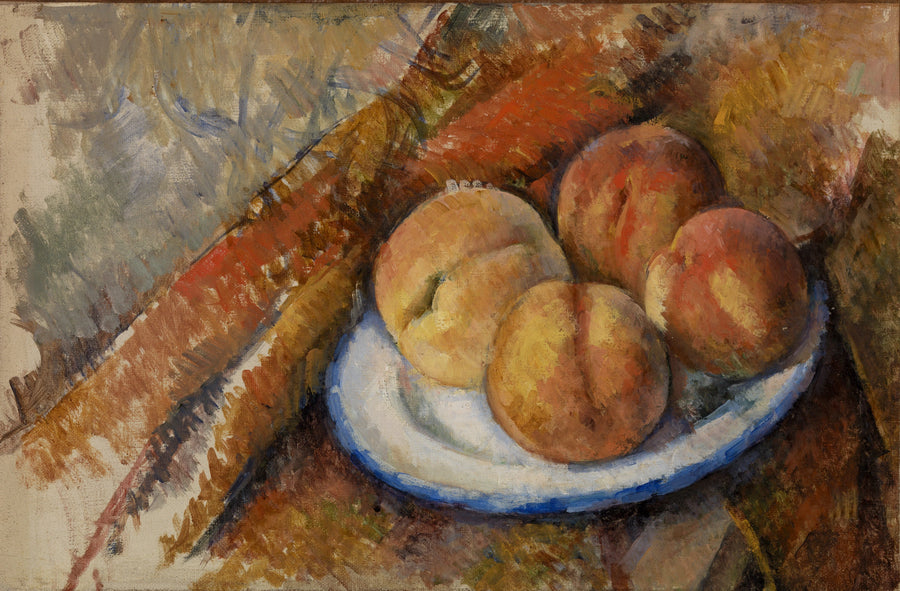 Quattro pesche su un piatto - Paul Cézanne