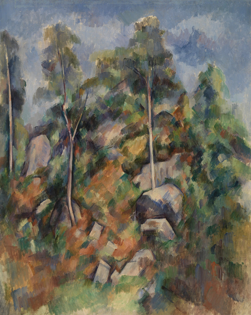 Rocce e alberi - Paul Cézanne