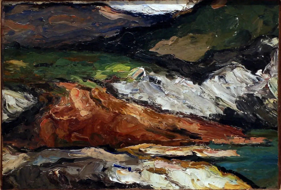 Rocce al bordo del mare (l'Estaque?) - Paul Cézanne