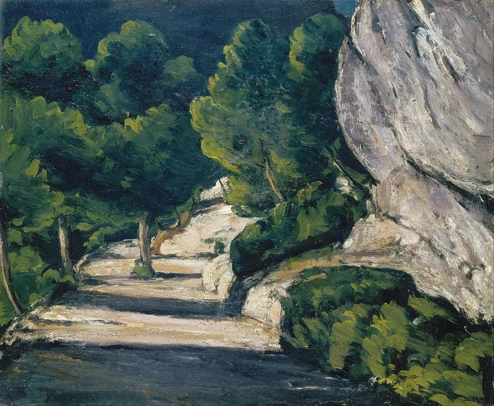 Route forestière 1870 1871 Paul Cézanne Städel Museum SG 458 FWN 56 – reproduction peinture à l’huile sur toile