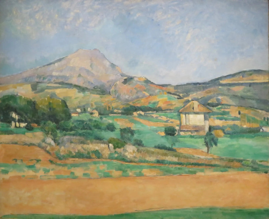 La Montagna Sainte-Victoire vista dal sentiero di Valcros (e la bastide La Générale) - Paul Cézanne
