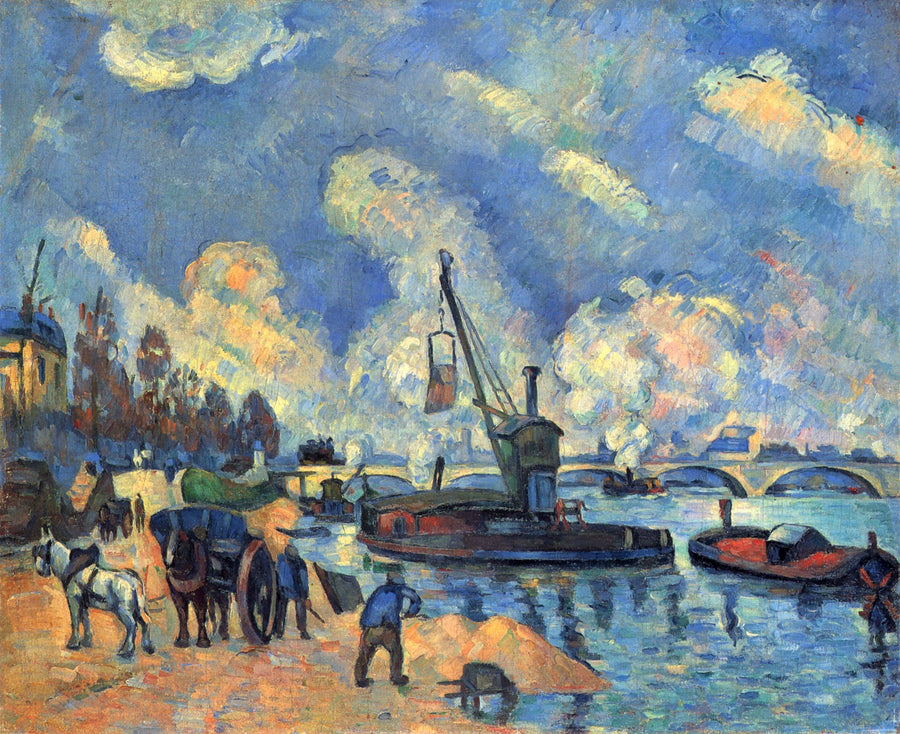 La Senna al Quai d'Austerlitz, dopo Guillaumin, 1876 -1878 - Paul Cézanne