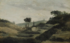 Paesaggio dalla campagna di Aix alla torre di Cesare, 1862 circa - Paul Cézanne