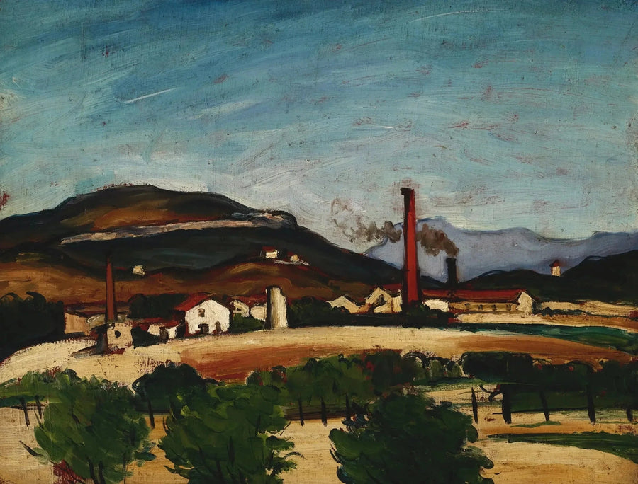 Fabbriche vicino al Monte di Cengle - Paul Cézanne