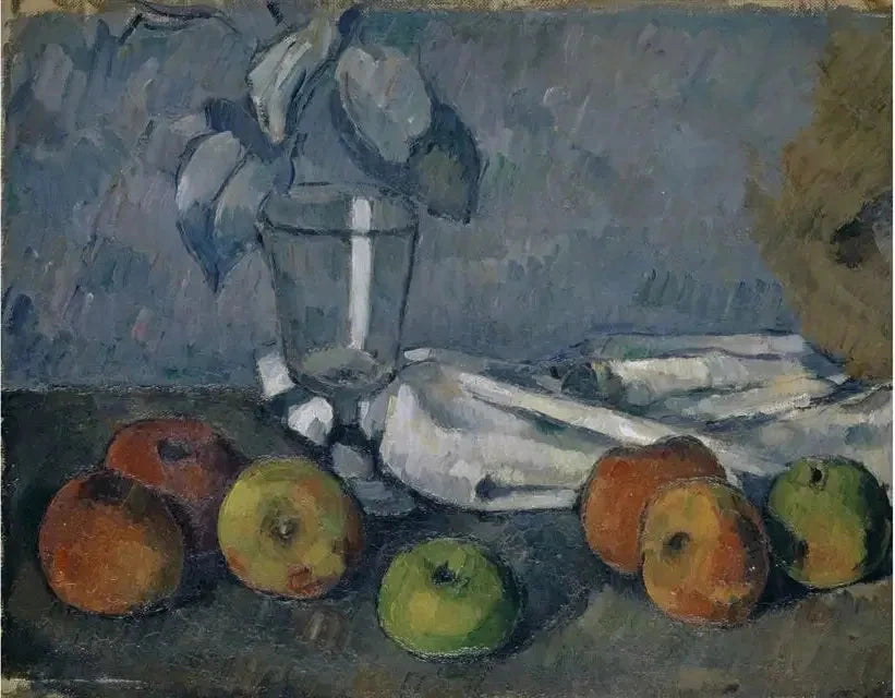 Vetro e mele - Paul Cézanne
