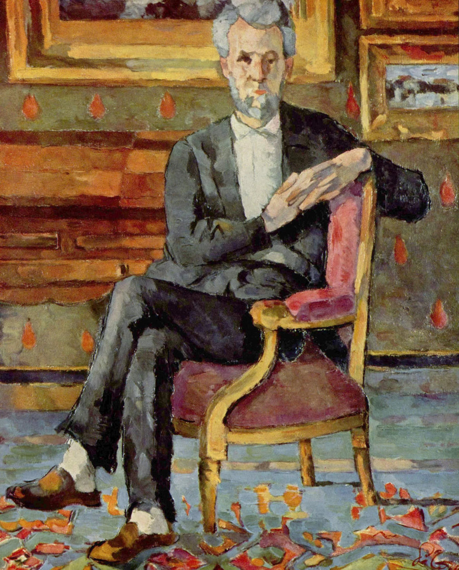 Ritratto di Victor Chocquet seduto - Paul Cézanne