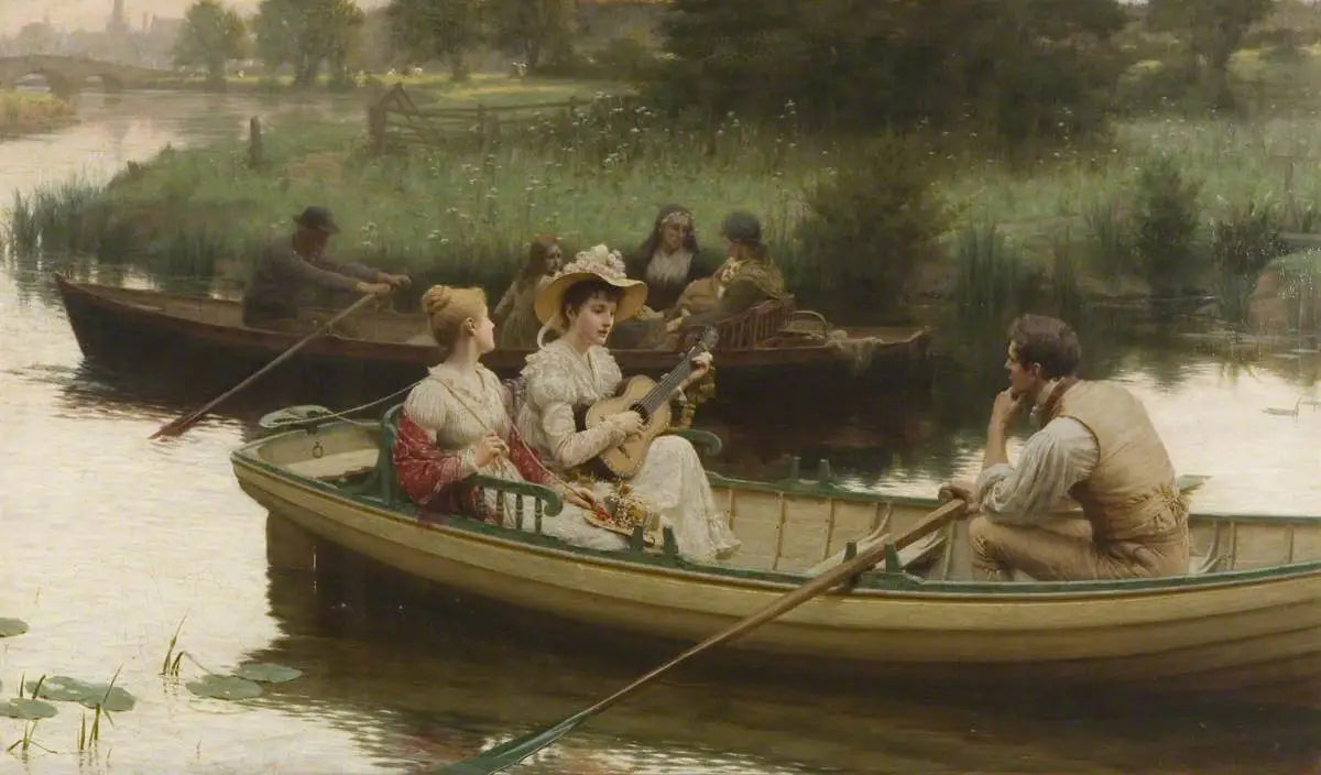 Chagrin et chanson - Edmund Blair Leighton - Alpha Reproduction