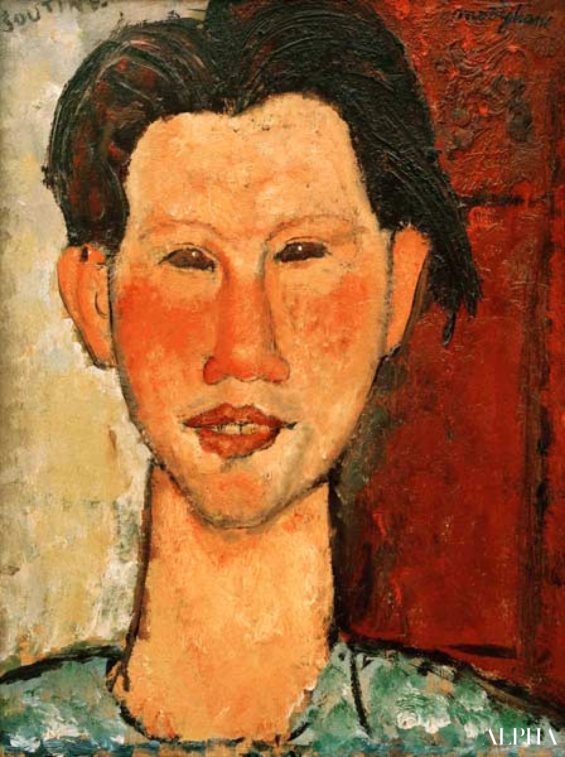 Reproduction du tableau « Chaim Soutine 1915 - Amedeo Modigliani » par Alpha Reproduction en peinture à l’huile
