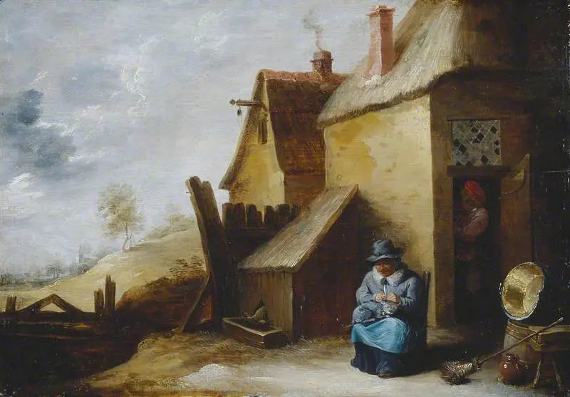 Chalet in un paesaggio - David Teniers il Giovane