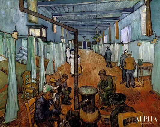 Chambre à coucher dans l'hôpital en Arles - Van Gogh - Reproductions de tableaux et peintures haut de gamme