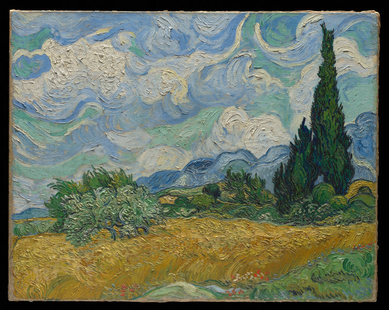 Cipressi nei campi d'oro - Vincent van Gogh